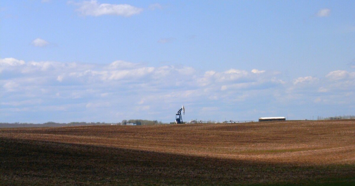 Oil pumpjack in Alberta
