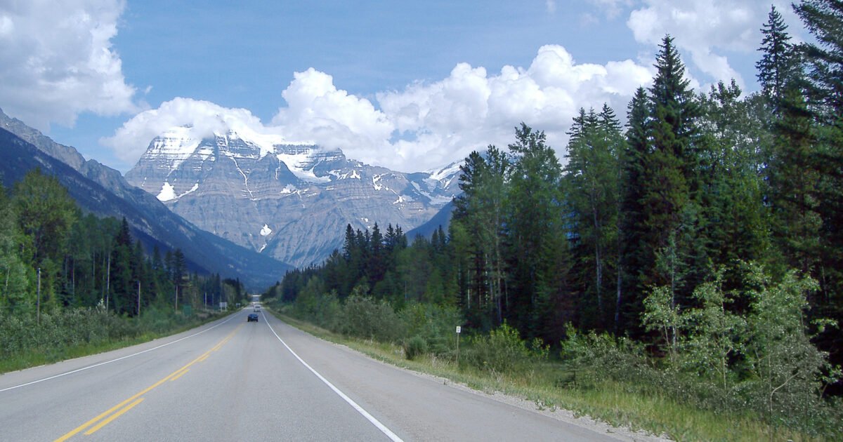 Highway 16, the Yellowhead Highway, through Mount Robson Provincial Park